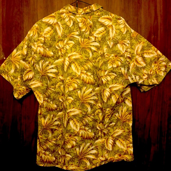 Pierre Cardin XL Floral Camp Shirt Cotton - Picture 2 of 4